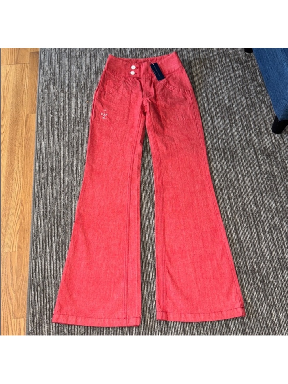 Ralph Lauren Coral Wide-Leg  Sailor Jeans